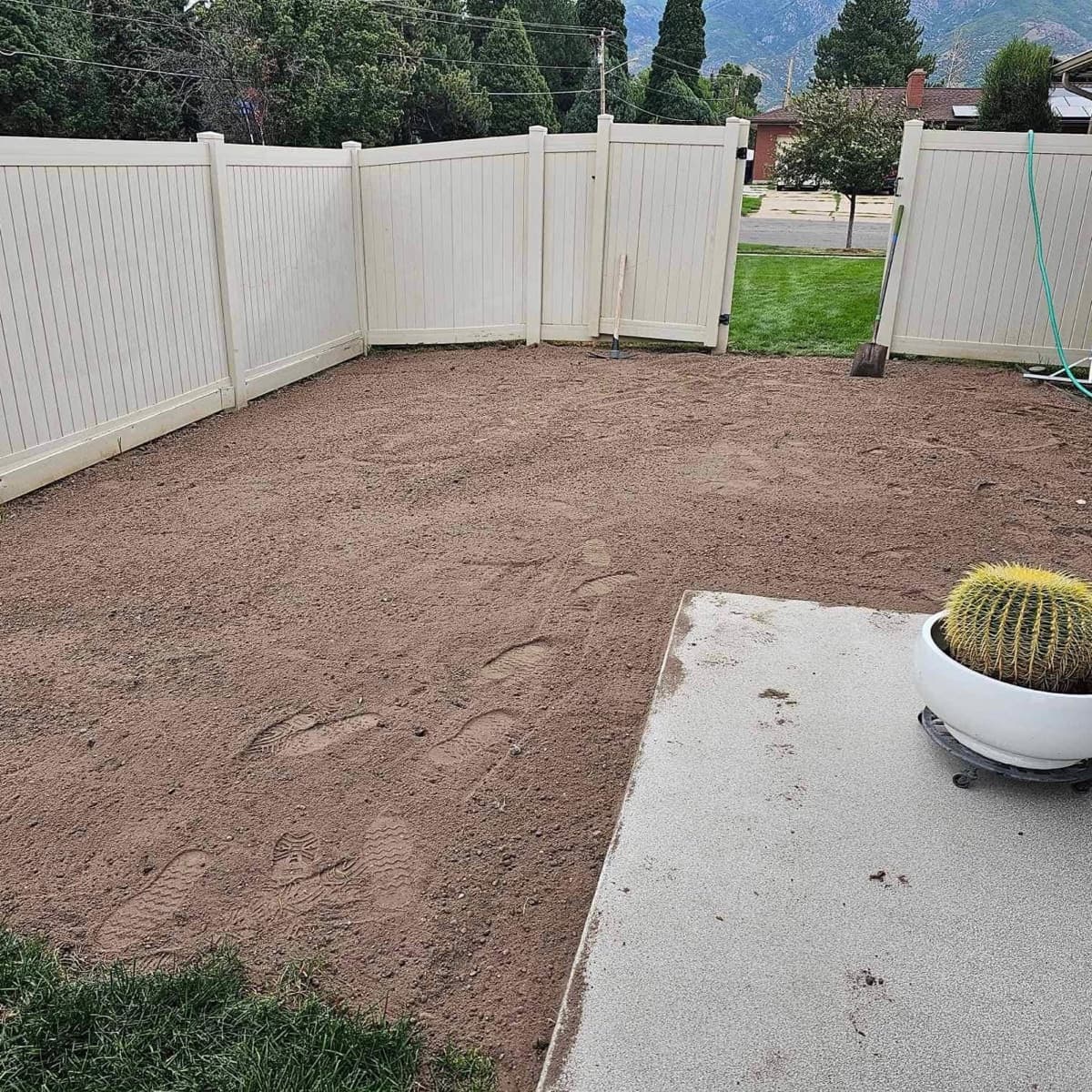 Front Lawn before